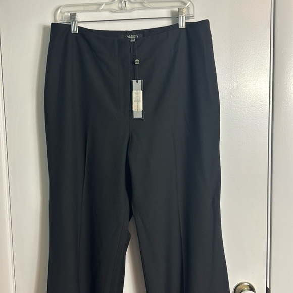 NWT Talbots Black Heritage Wide Leg Pants Wool Blend Size 12 Minimalist Capsule - Picture 4 of 12